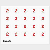 two, 2 years, second, 2 year old, date, number 2, hart sticker (Vel)