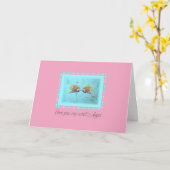 TWO Angelfish Sweet Angel Valentijn Card Kaart (Gele Bloem)