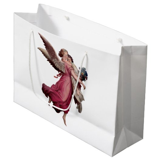 Two Angels in Flight Groot Cadeauzakje (Voorkant Gekanteld)