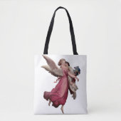 Two Angels in Flight Tote Bag (Voorkant)