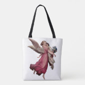 Two Angels in Flight Tote Bag (Achterkant)