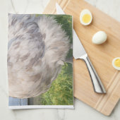 Two Anime Chickens Farmhouse Kitchen Towel Theedoek (Quarter Fold)
