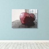 Two Apples Digital Art Canvas Afdruk (Insitu (Houten vloer))