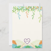 Two at the Zoo, Party Animal with Shades Birthday Kaart (Achterkant)