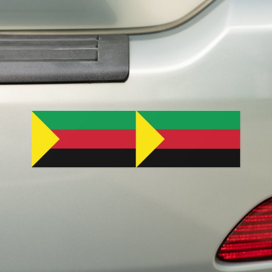 TWO Azawad Flag Bumpersticker (Op auto)