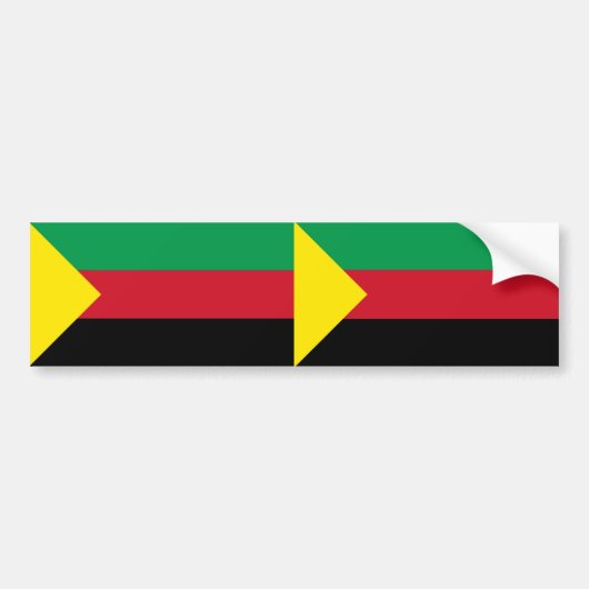 TWO Azawad Flag Bumpersticker (Voorkant)