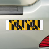 TWO Baltimore Flag Bumpersticker (Op auto)