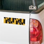 TWO Baltimore Flag Bumpersticker (Op Truck)