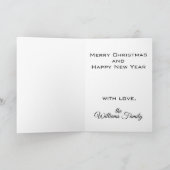 Two Basset Hound Merry Christmas Gepersonaliseerd Feestdagen Kaart (Binnen)