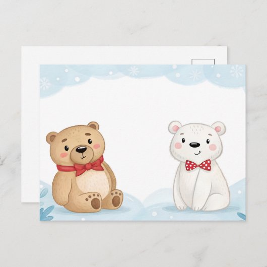Two Bears Briefkaart (Voorkant / Achterkant)
