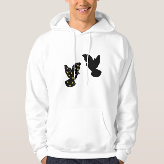 Two Birds Galaxy Sweatshirt – Spirituele identitei (Voorkant)