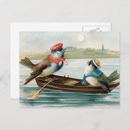 Two Birds in a Boat Briefkaart (Voorkant / Achterkant)