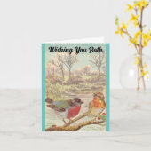 Two Birds Jubileum Wenskaart Kaart (Gele Bloem)