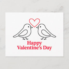 Two Birds with Heart – Valentine’s Day Card Design Briefkaart