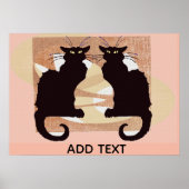 Two Black Cats Print (Voorkant)