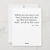 Two Black Kittens Santa Hat Christmas Feestdagenkaart (Achterkant)