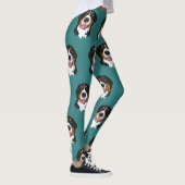 Two Blue Eyed Bernese Mountain Dog Leggings (Rechts)