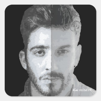 Two Brothers Legend, Kraków, Poland Myth Vierkante Sticker