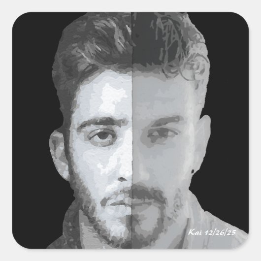 Two Brothers Legend, Kraków, Poland Myth Vierkante Sticker (Voorkant)