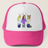 Two bunnies and a kitty trucker pet (Voorkant)