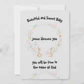 Two Bunnies Easter Greeting Card Kaart (Achterkant)