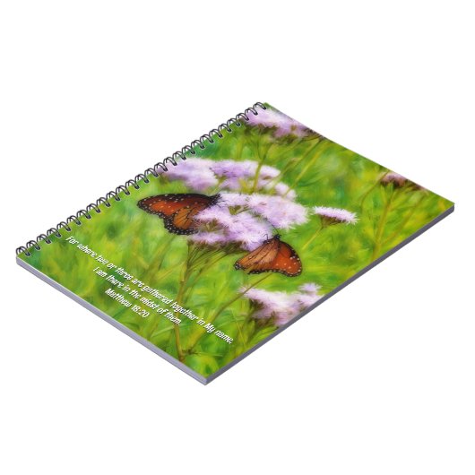 Two Butterflies Butterfly Faith Prayer Journal Notitieboek (Linkerzijde)