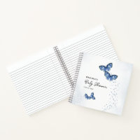 Two Butterflies Twin Boys Baby shower Gastenboek