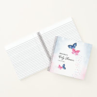 Two Butterflies Twins Baby shower Gastenboek