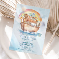 Two By Two Noah's Ark Blauwe Waterverf 2e verjaard