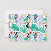 TWO-CAN (Toucan) 2e verjaardag Bedankkaart (Achterkant)