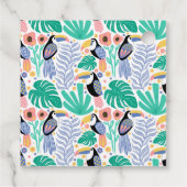 Two-can (Toucan) Tropische Verjaardag Bedankjes Labels (Achterkant)