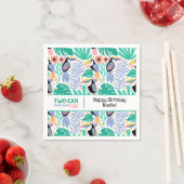 Two-can (Toucan) Tropische Verjaardag Servet (Insitu)
