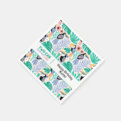 Two-can (Toucan) Tropische Verjaardag Servet (Hoek)