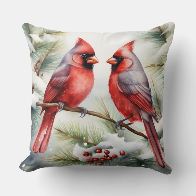 Two Cardinals Kussen (Voorkant)
