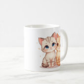 Two Cats Ceramic Mug Koffiemok (Voorkant rechts)