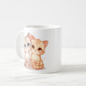Two Cats Ceramic Mug Koffiemok (Voorkant links)