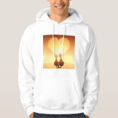 Two Cats In Love Mens Hoodie (Voorkant)