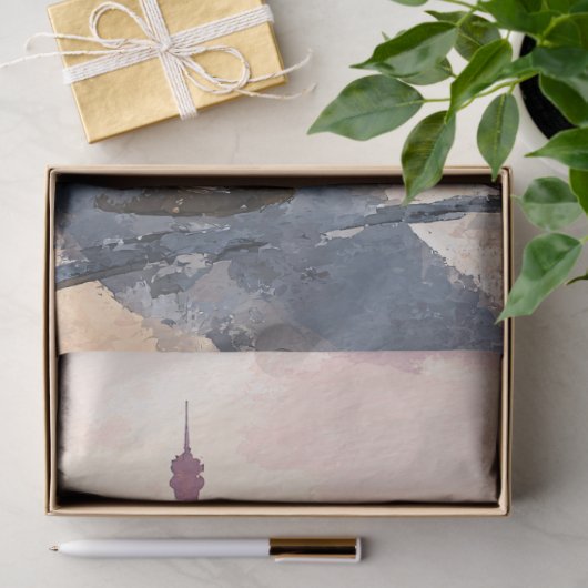 Two Cats On A Paris Rooftop Tissuepapier (Geschenk)