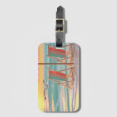 "Two Chairs By The Sea" Bagagelabel (Voorkant (verticaal))