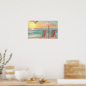 "Two Chairs By The Sea" Poster (Keuken)