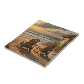 Two Chairs on a Beach Tegeltje (Zijkant)