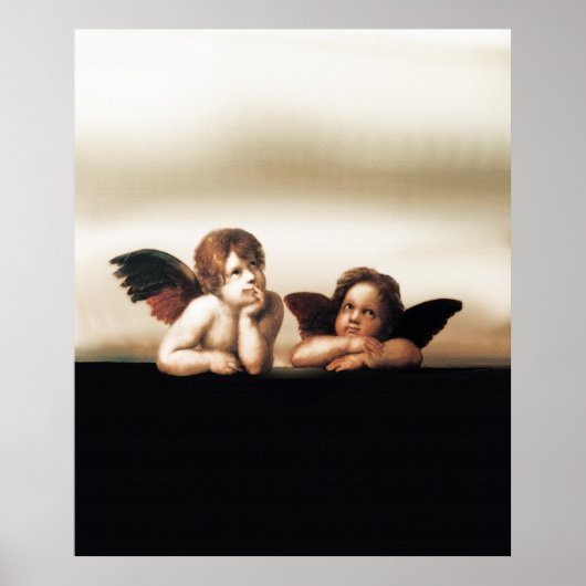 Two Cherub Angels Poster (Voorkant)