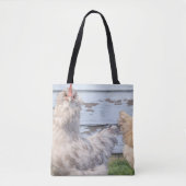 Two Chickens Cute Farm Tote Bag (Voorkant)