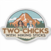 Two Chicks Sticker (Glossy) (Voorkant)