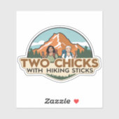 Two Chicks Sticker (Glossy) (Vel)