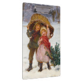 Two children in the snow by Frederick Morgan Klembord (Rechts)