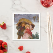 Two children in the snow by Frederick Morgan Servet (Insitu)