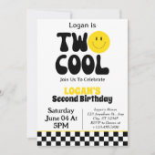 Two Cool Boy 2de verjaardagsfeestje Kaart (Voorkant)