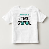Two Cool Boys 2de verjaardag Kinder Shirts (Voorkant)