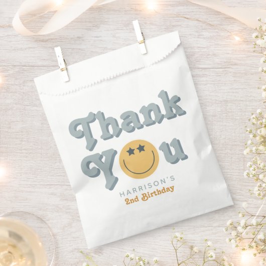 Two Cool Dude Boys 2nd Birthday Party Thank You Bedankzakje (Geknipt)